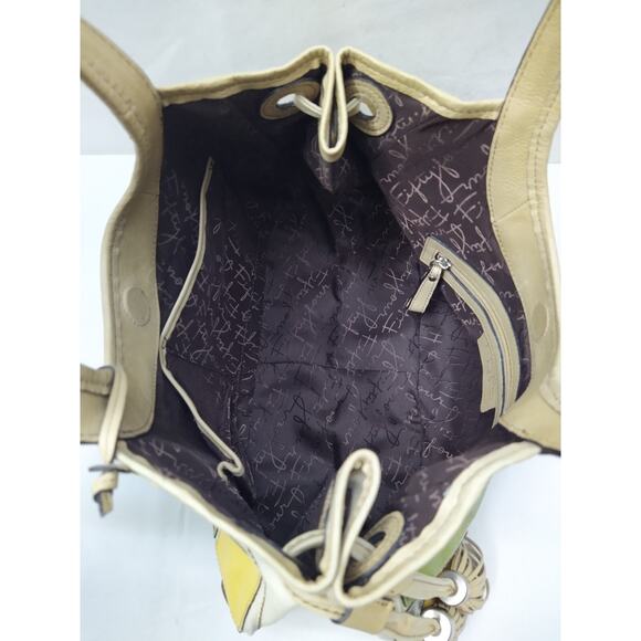 Fossil Fifty Four Patchwork Multicolor Leather Hobo Shoulder Bag - Picture 10 of 16